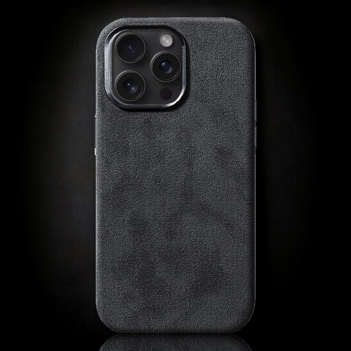 Alcantara iPhone Case - Cement Black Carbon Conceptz Alcantara iPhone Case - Cement Black Carbon Conceptz