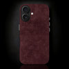 Alcantara iPhone Case - Deep Red