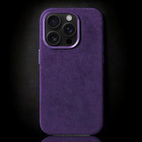 Alcantara iPhone Case - Purple