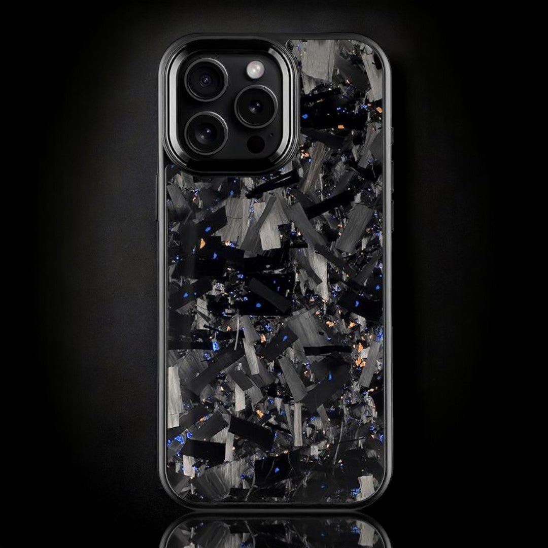 BOLD FORGED Carbon Fiber x Accent | Blue x Gold | iPhone - Carbon Conceptz - Phone Holders & Mounts