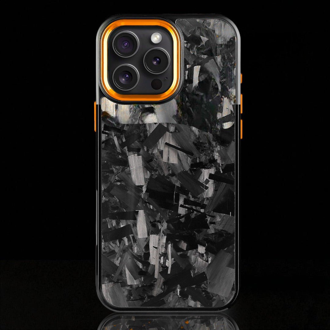 BOLD FORGED Carbon Fiber x Accent | Orange x Black | iPhone | PRE - ORDER (Ships in 2 - 3 weeks) - Carbon Conceptz - Phone Holders & Mounts