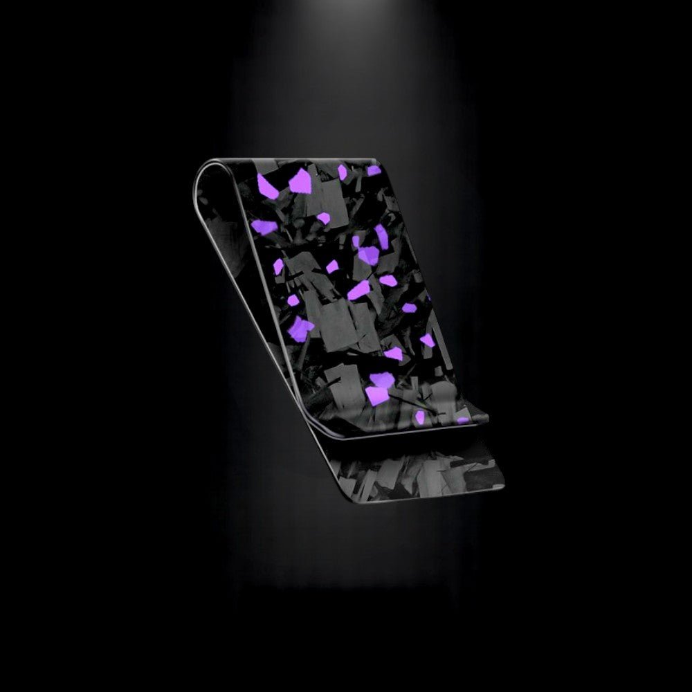 Cash Clip | Purple Forged Carbon - Carbon Conceptz -