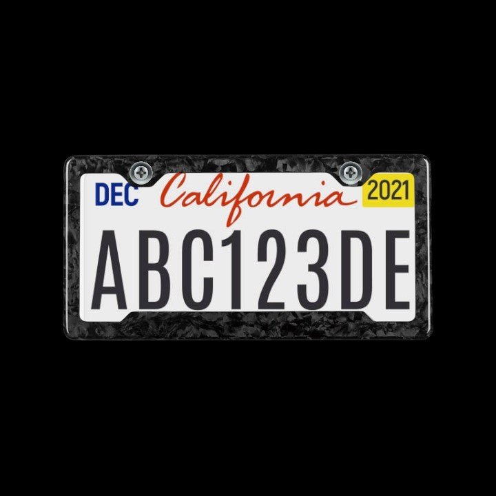 Forged Carbon Fiber License Plate - Classic Forged - Carbon Conceptz -