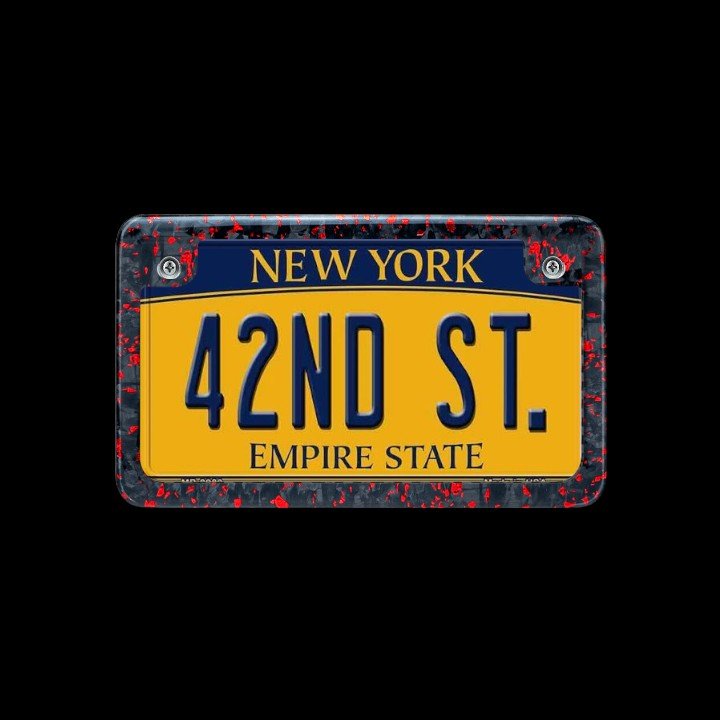 Forged Carbon Fiber Motorcycle License Plate Frame | Red Forged - Carbon Conceptz -