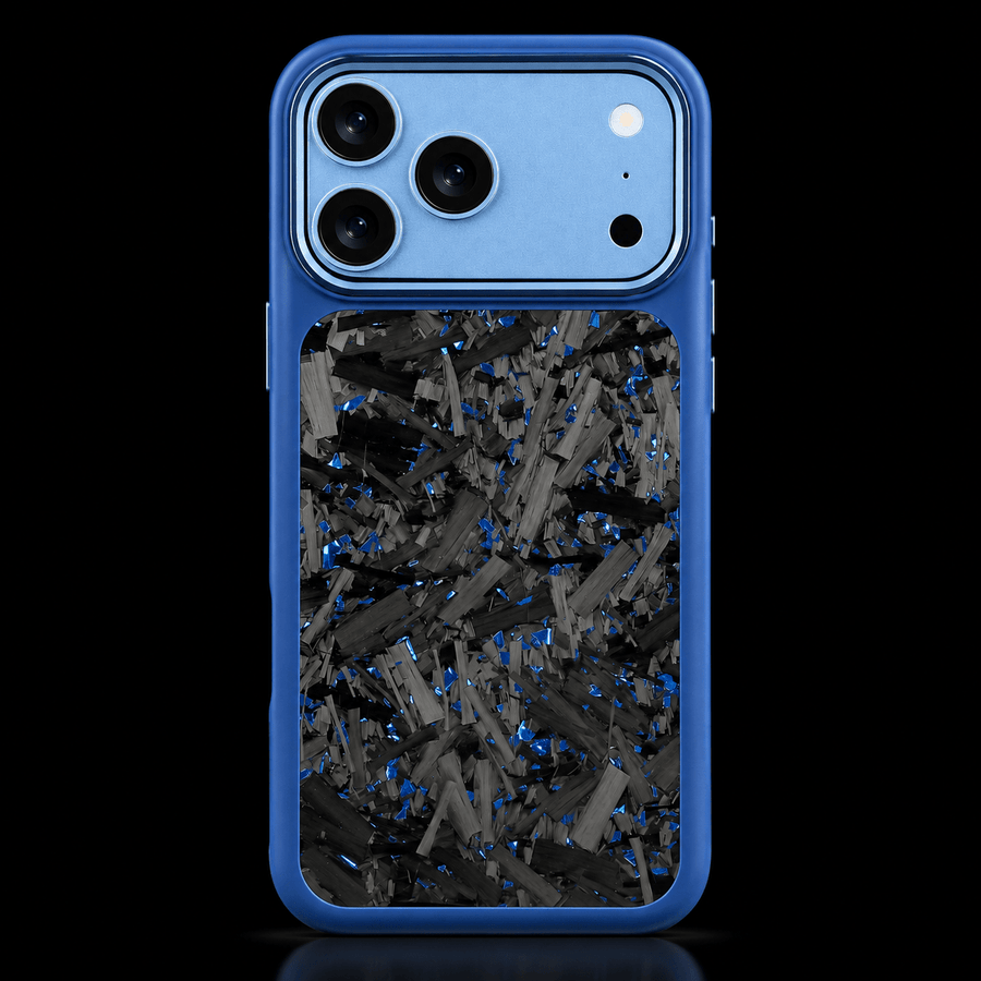 Fusion Bold Forged Carbon Fiber iPhone Case — Dark Blue