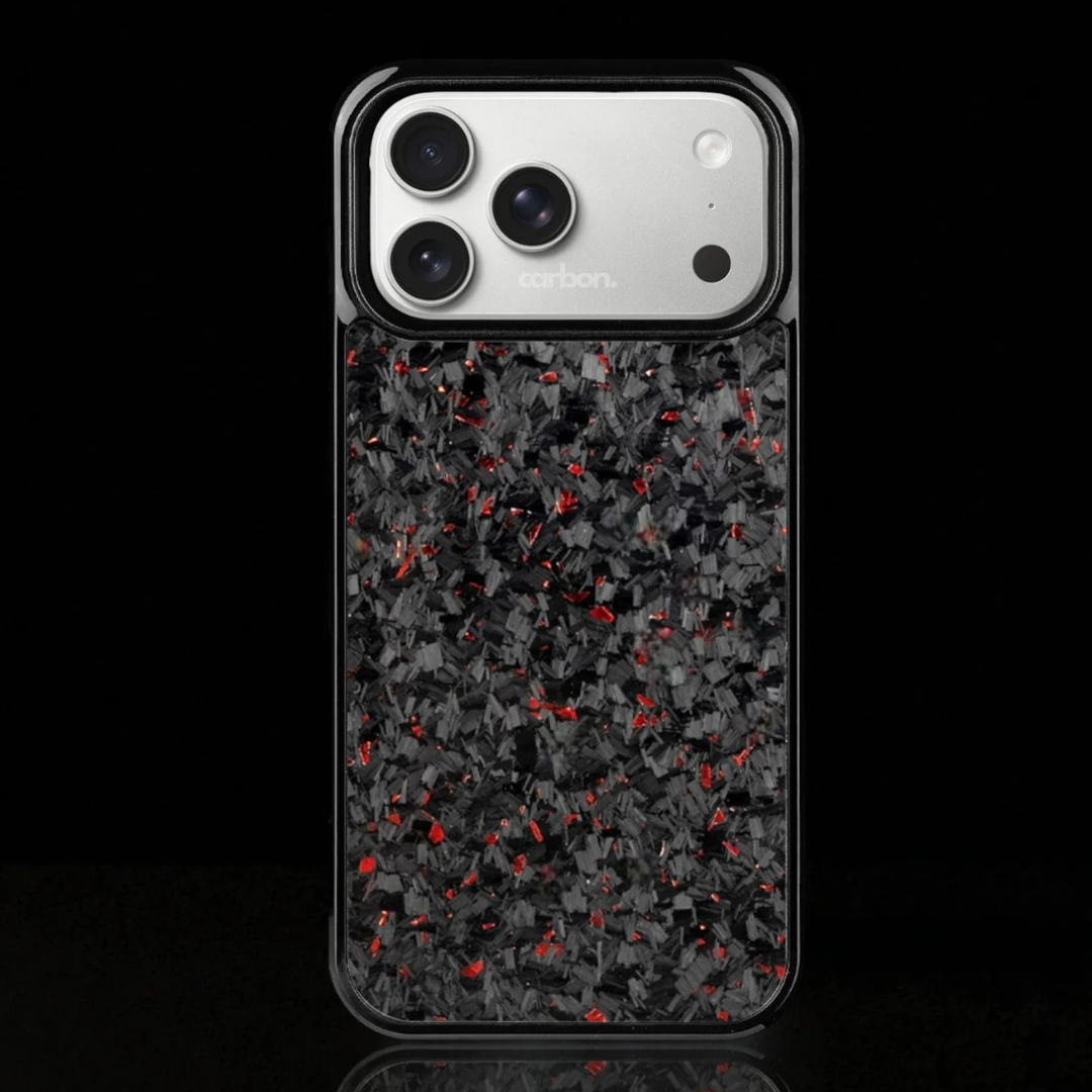 FORGED Carbon Fiber iPhone Case - Red Forged