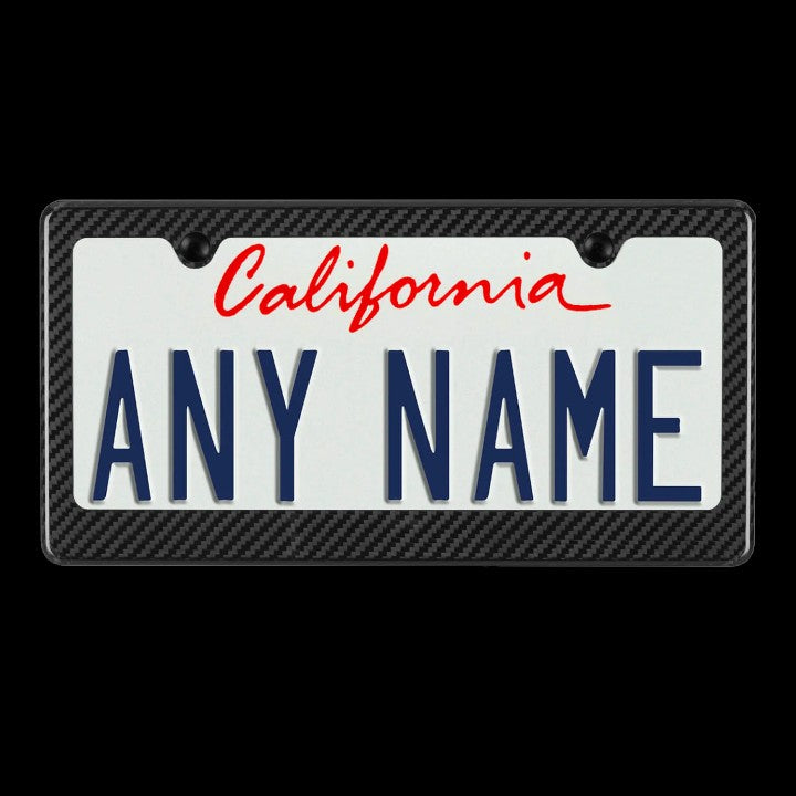 Classic Carbon Fiber License Plate