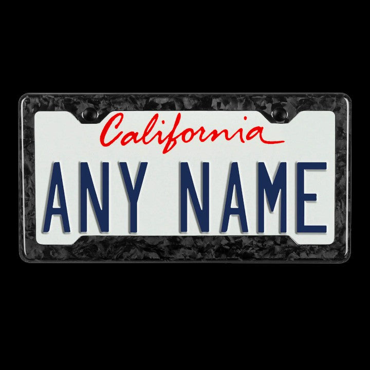 Forged Carbon Fiber License Plate - Classic Forged