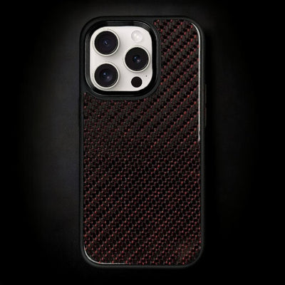Red Classic Carbon Fiber iPhone Case