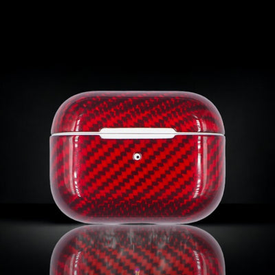 Gloss RED Classic Carbon Fiber AirPods Case