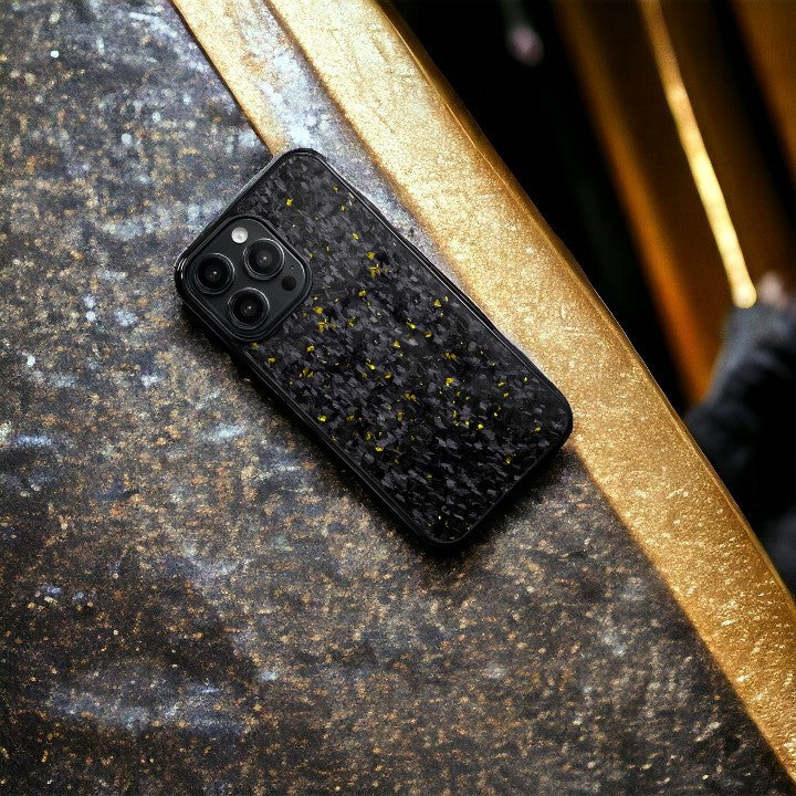 FORGED Carbon Fiber iPhone Case - Gold Forged