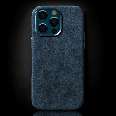 Alcantara iPhone Case - Deep Blue
