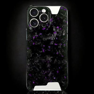 Skeletal Purple Forged Carbon iPhone Case