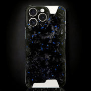 Skeletal Blue Forged Carbon iPhone Case