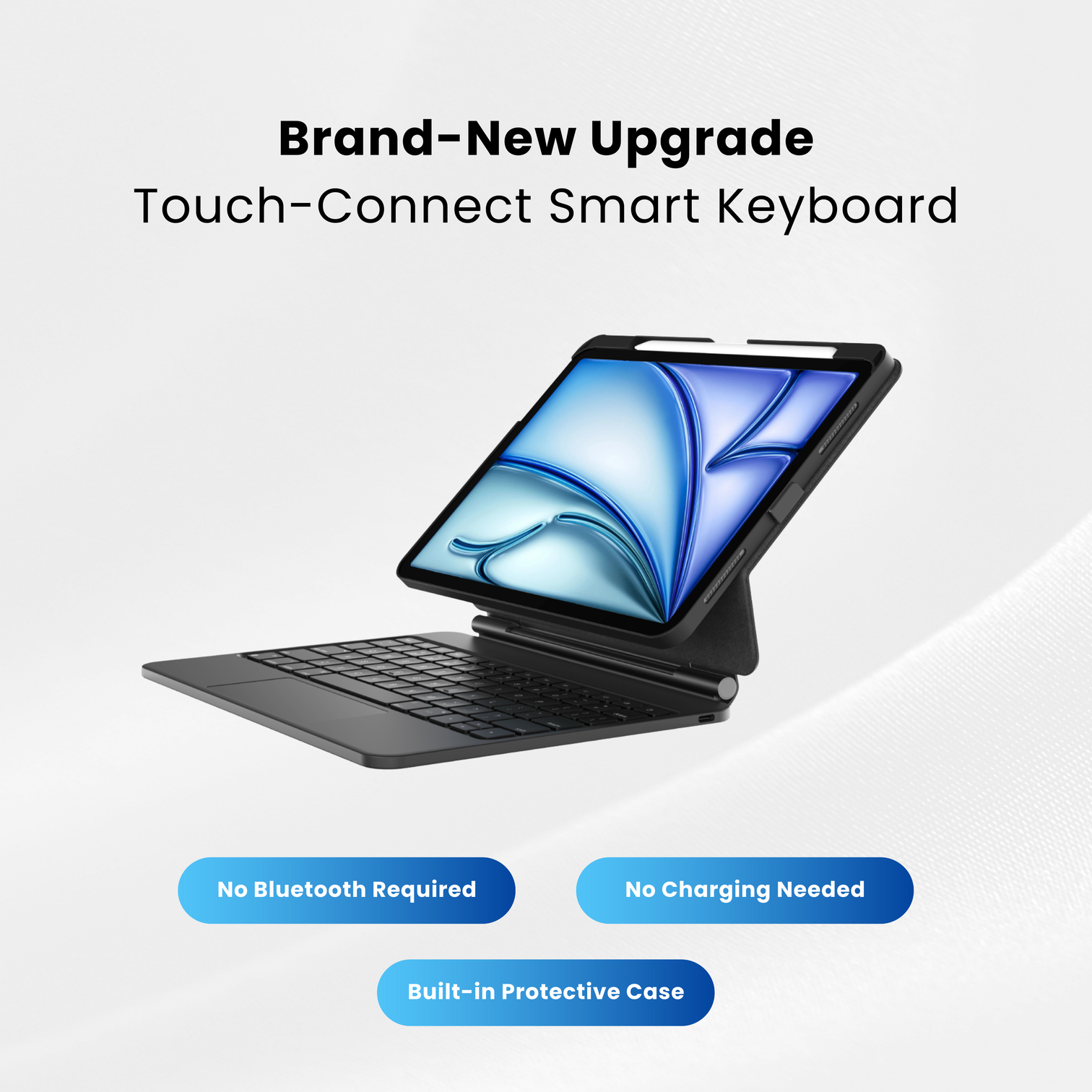The Snap™ iPad Keyboard Case — Black