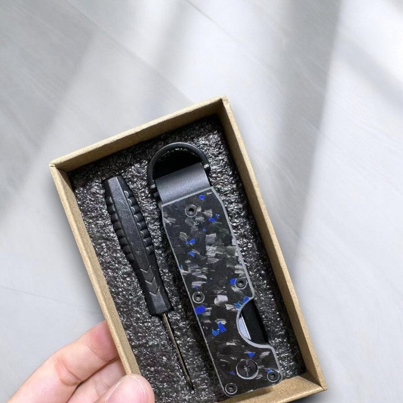 Carbon Conceptz Key Case - Forged Blue