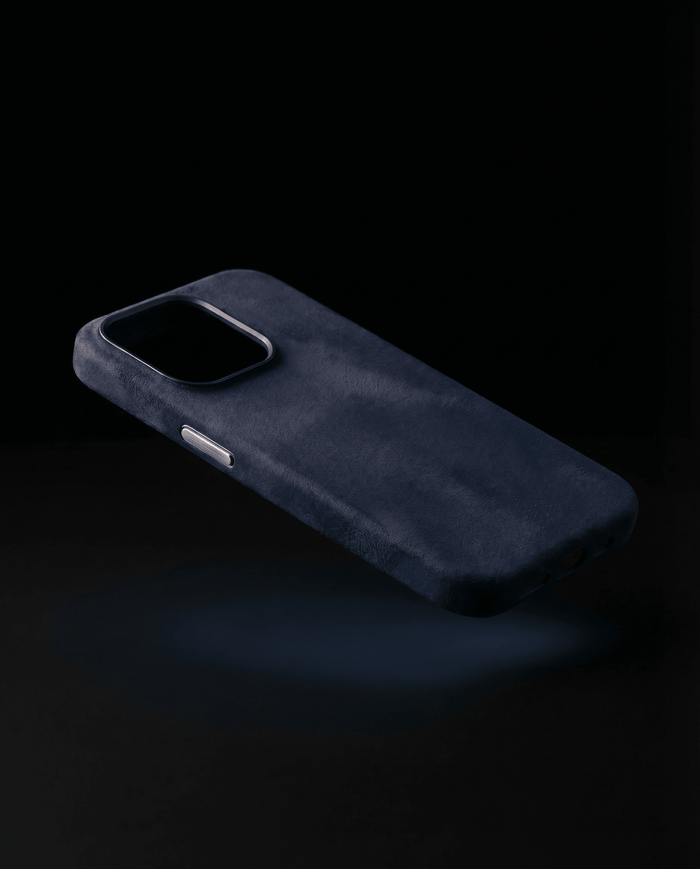 Alcantara iPhone Case Deep Blue