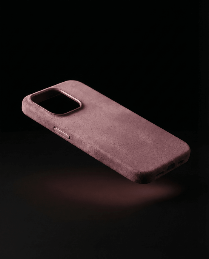 Alcantara iPhone Case Fade Pink