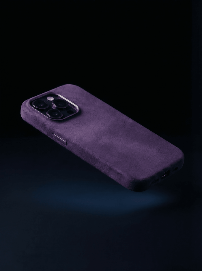 Alcantara iPhone Case Purple