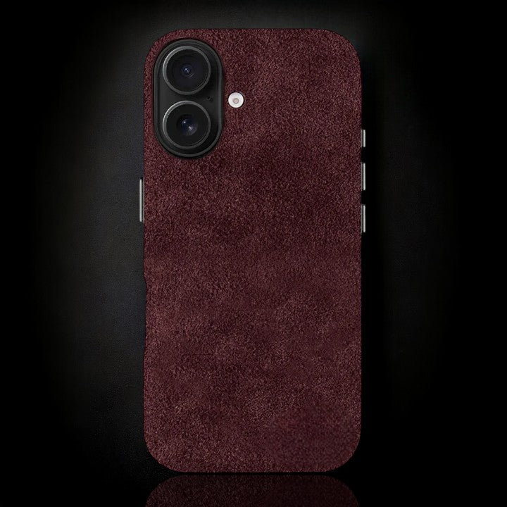Alcantara iPhone Case - Deep Red - Carbon Conceptz - 