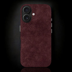 Alcantara iPhone Case - Deep Red - Carbon Conceptz - 