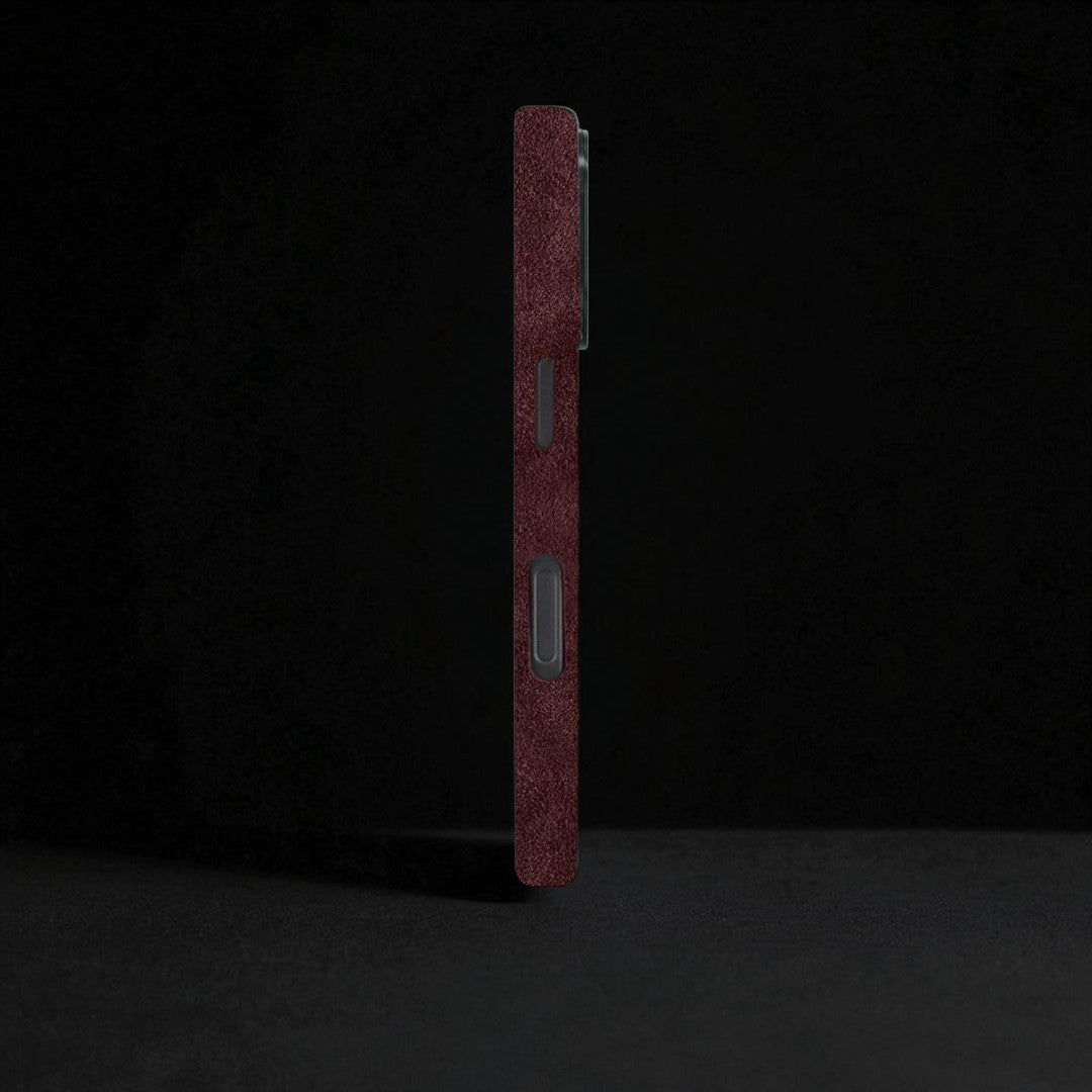 Alcantara iPhone Case - Deep Red - Carbon Conceptz - 