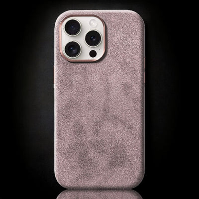 Alcantara iPhone Case - Fade Pink - Carbon Conceptz - 