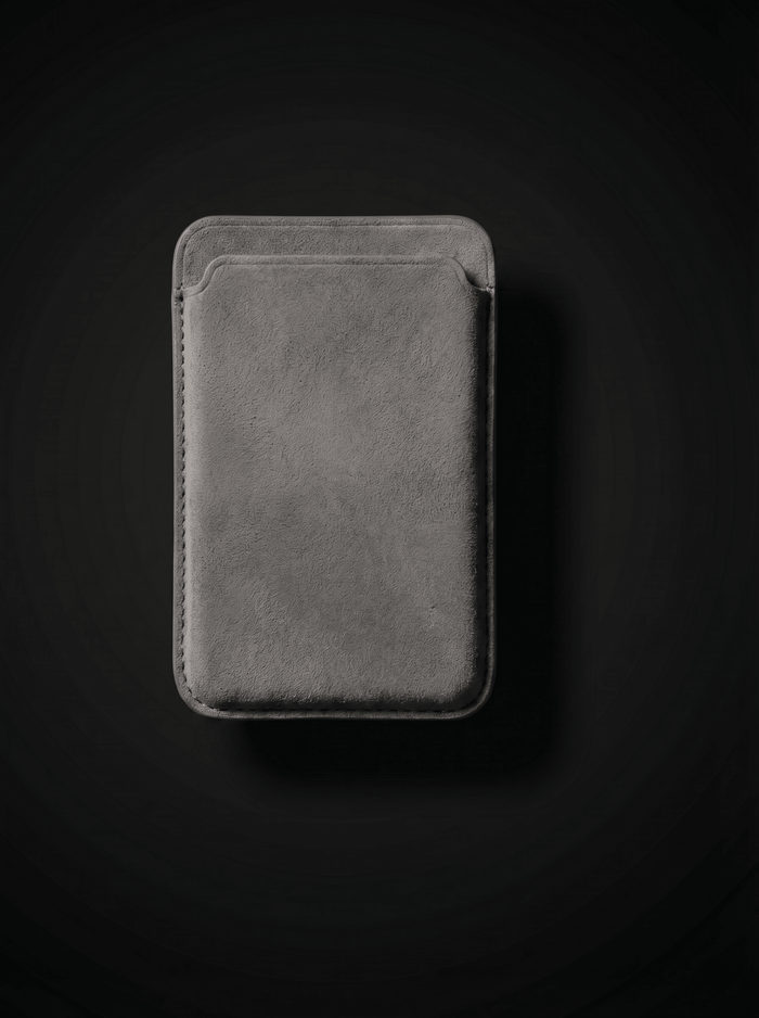 Alcantara MagSafe Wallet Titanium Grey