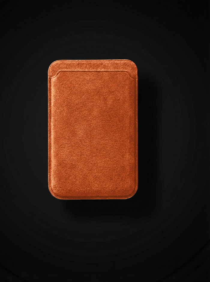 Alcantara MagSafe Wallet Burnt Orange