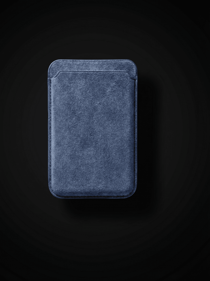 Alcantara MagSafe Wallet Sea Blue