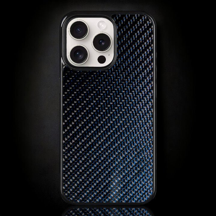 Blue Classic Carbon Fiber iPhone Case - Carbon Conceptz - 