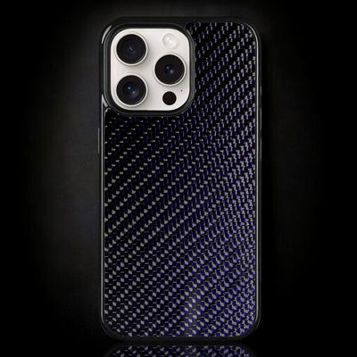 Blue Classic Carbon Fiber iPhone Case - Carbon Conceptz - 