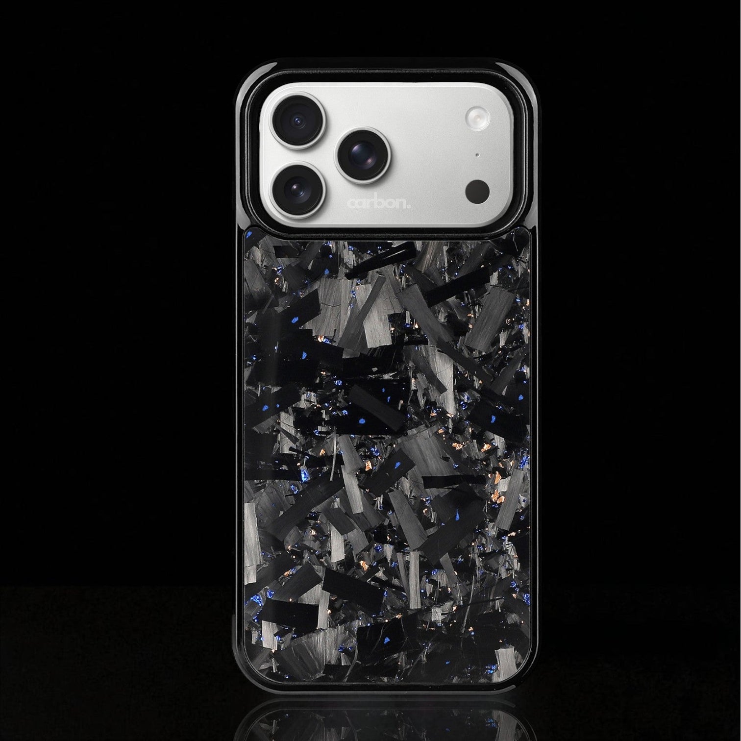BOLD FORGED Carbon Fiber iPhone Case - BLUE x GOLD  Carbon Conceptz
