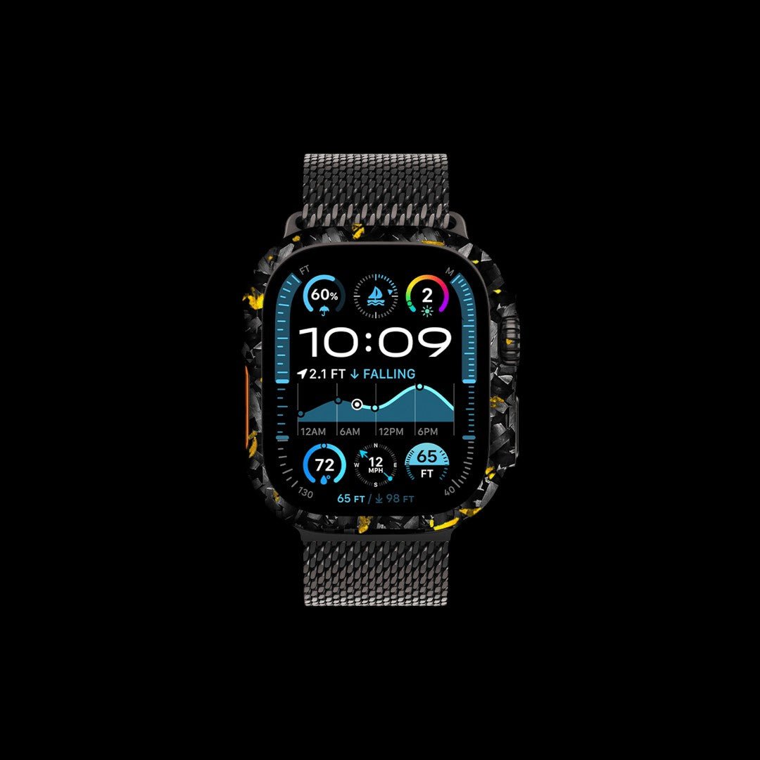 BOLD Forged Carbon Fiber Watch Case | Apple Watch | Gold - Carbon Conceptz - 