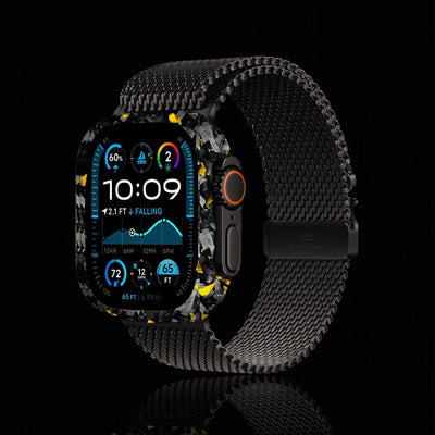 BOLD Forged Carbon Fiber Watch Case | Apple Watch | Gold - Carbon Conceptz - 