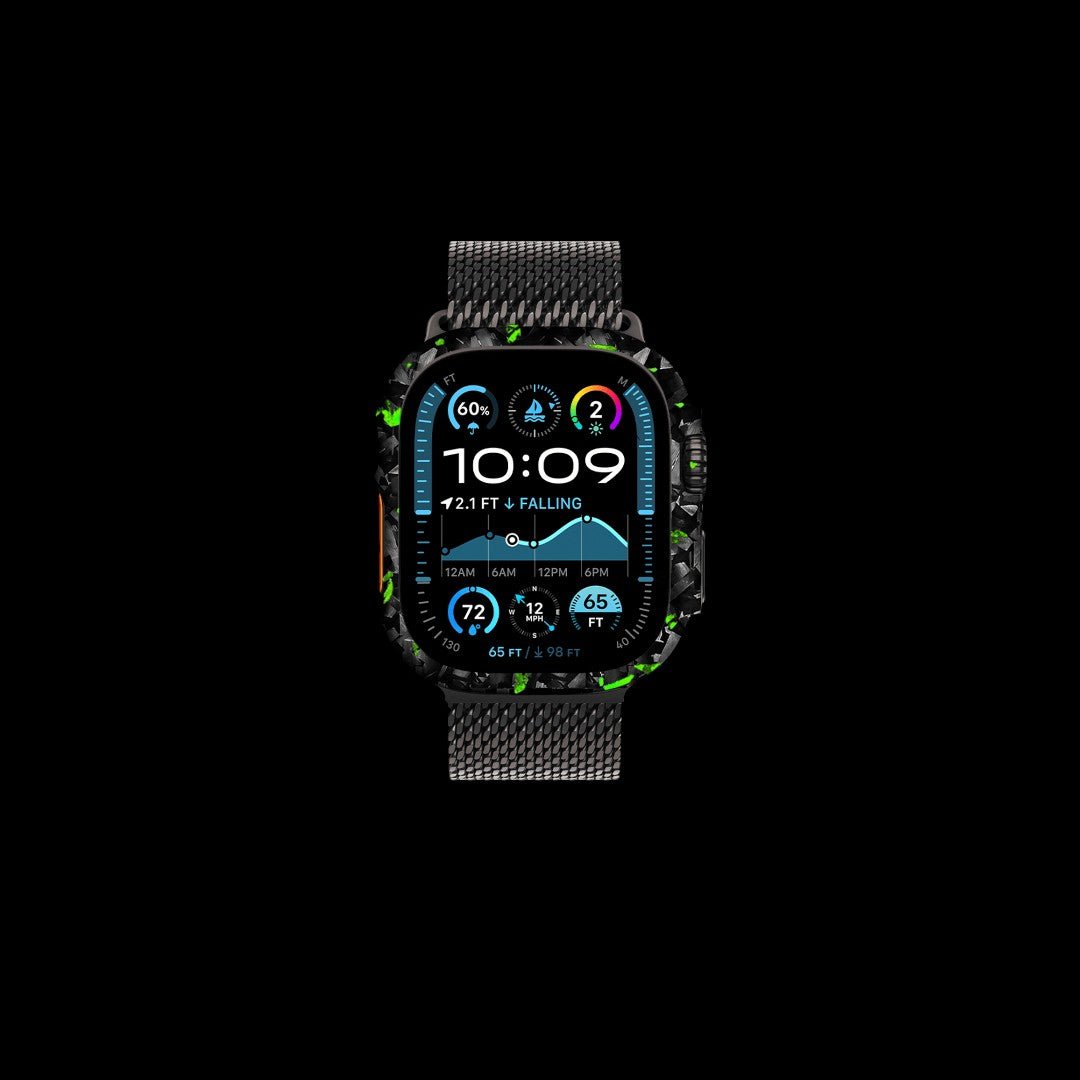 BOLD Forged Carbon Fiber Watch Case | Apple Watch | Green - Carbon Conceptz - 