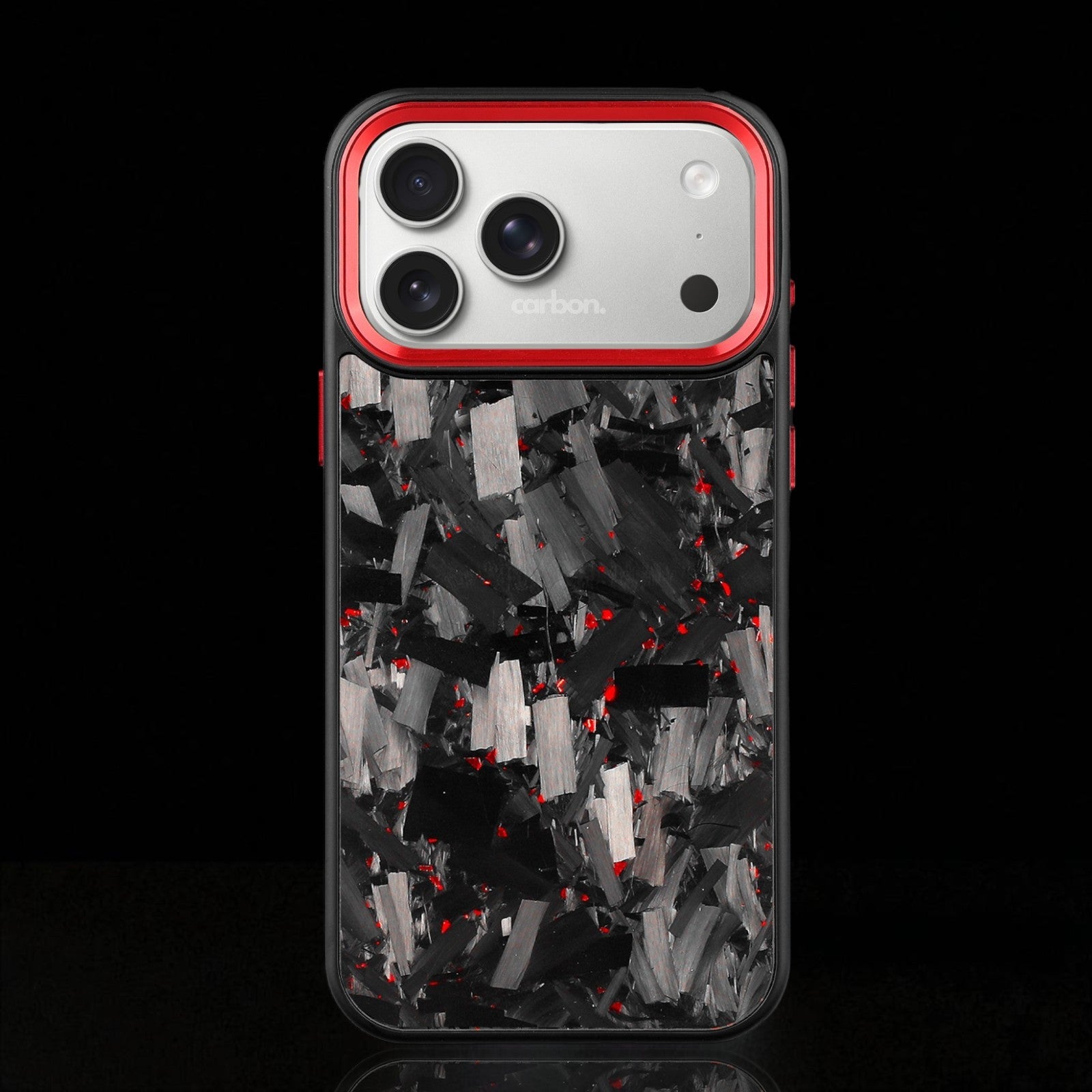 BOLD FORGED Carbon Fiber x Accent | Red | iPhone - Carbon Conceptz - Phone Holders & Mounts