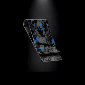 Cash Clip | Blue Forged Carbon - Carbon Conceptz - 