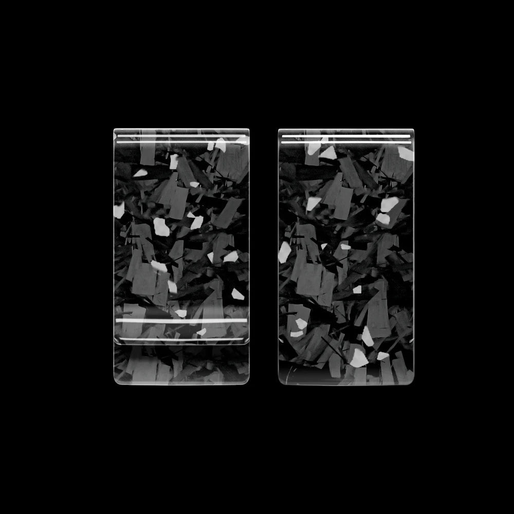 Cash Clip | Silver Forged Carbon - Carbon Conceptz - 