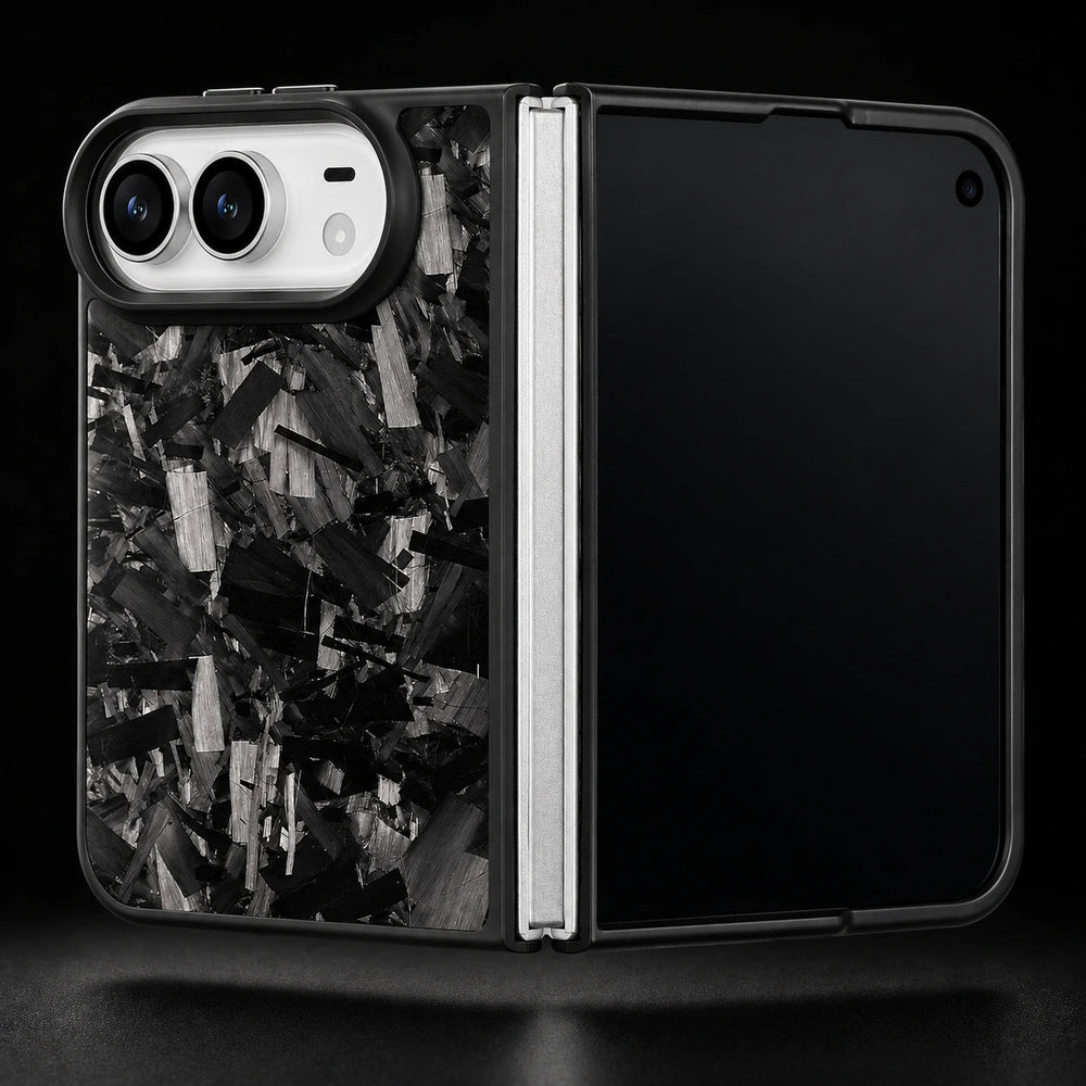 DUO Bold Forged Carbon Fiber iPhone Case — Black