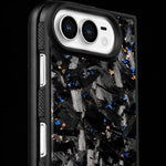 DUO Bold Forged Carbon Fiber iPhone Case — Blue & Gold - Carbon Conceptz - iPhone Case