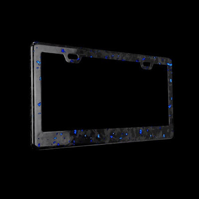 Forged Carbon Fiber License Plate - Blue Forged - Carbon Conceptz - 