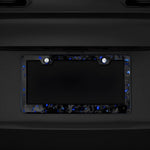 Forged Carbon Fiber License Plate - Blue Forged - Carbon Conceptz - 