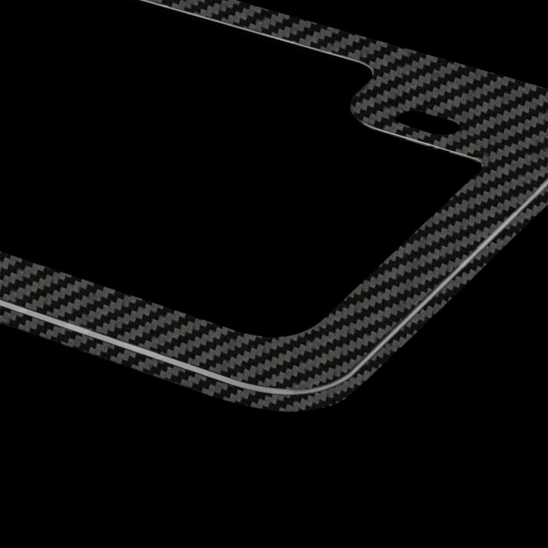 Forged Carbon Fiber Motorcycle License Plate Frame | Classic Twill - Carbon Conceptz - 