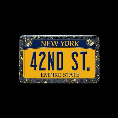 Forged Carbon Fiber Motorcycle License Plate Frame | Gold Forged - Carbon Conceptz - 