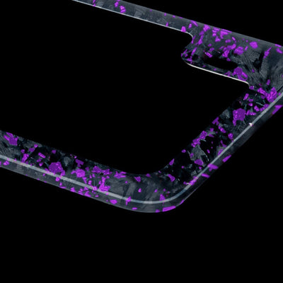 Forged Carbon Fiber Motorcycle License Plate Frame | Purple Forged - Carbon Conceptz - 