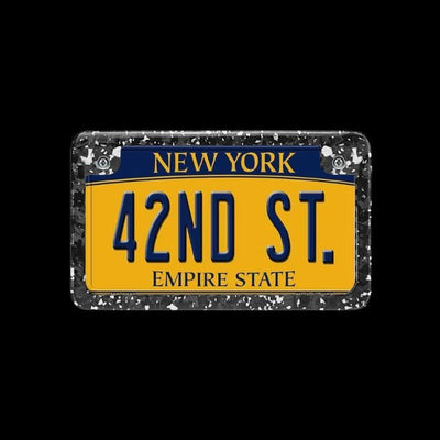 Forged Carbon Fiber Motorcycle License Plate Frame | White Forged - Carbon Conceptz - 