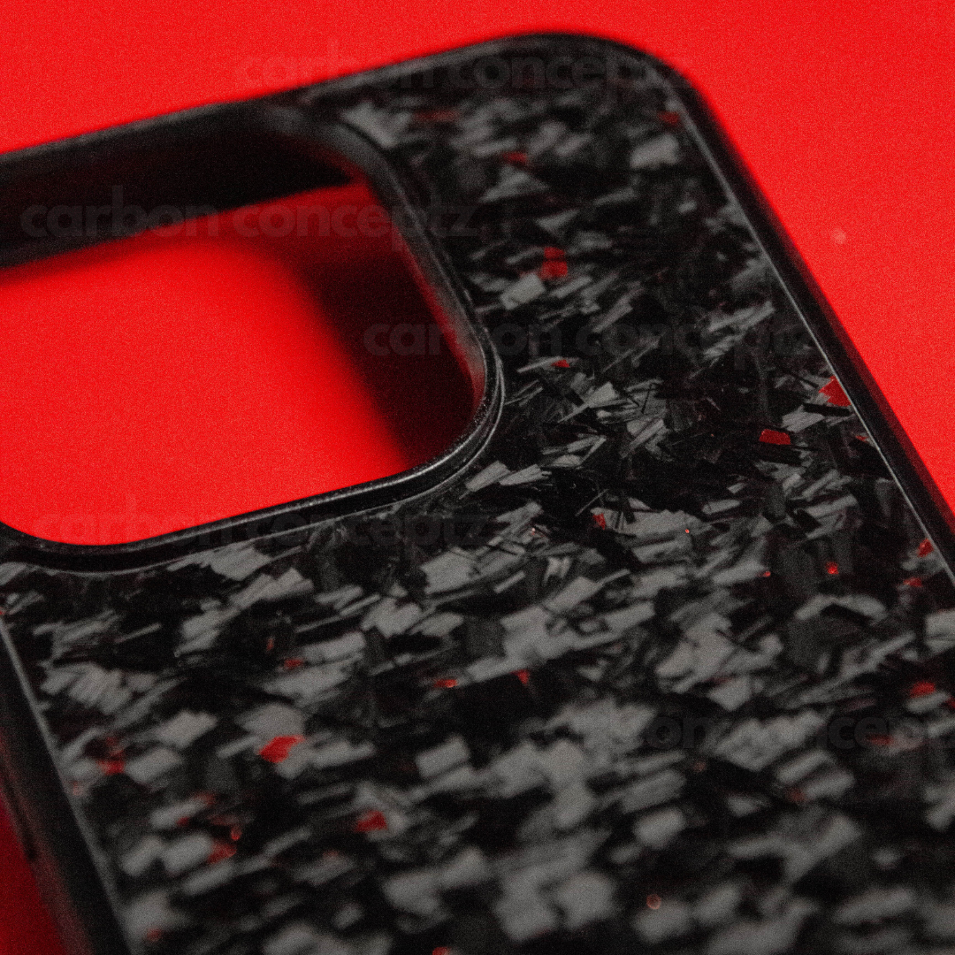 FORGED Carbon Fiber iPhone Case - Red Forged