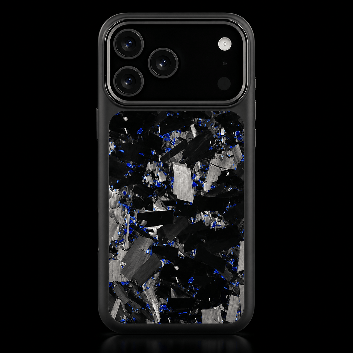 Fusion Bold Forged Carbon Fiber iPhone Case — Black / Blue - Carbon Conceptz - iPhone Case