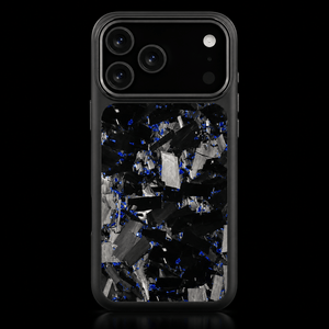 Fusion Bold Forged Carbon Fiber iPhone Case — Black / Blue - Carbon Conceptz - iPhone Case